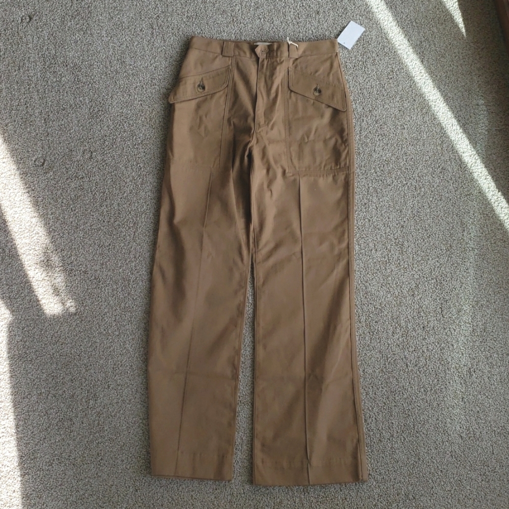 NWT Trave Ava Full Length Wide Length Khaki Pants